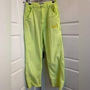 A Bathing Ape Seersucker High Waist Carpenter Pants Size XS
